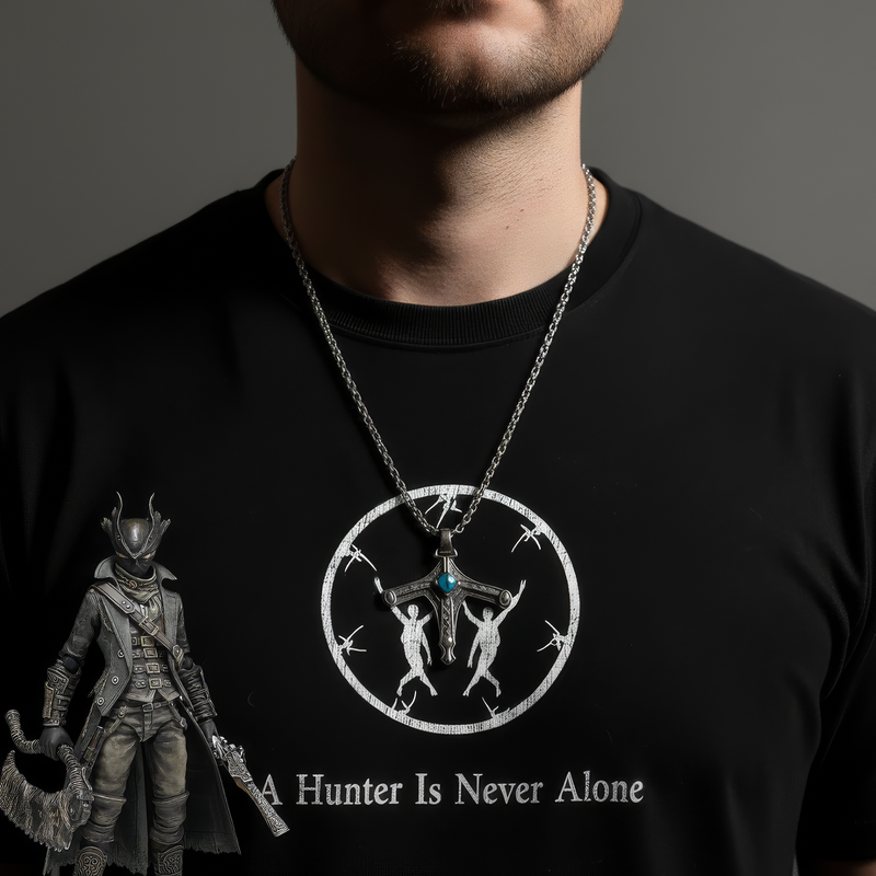 Bloodborne Cross Necklace 2