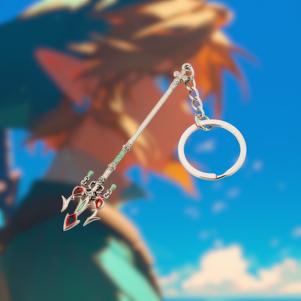 Zelda Lightscale Trident Keychain