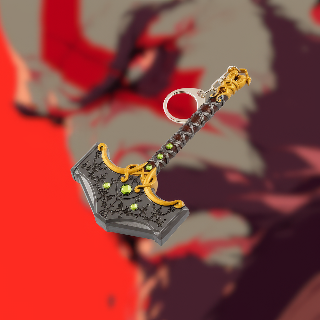 God of War Hammer Keychain