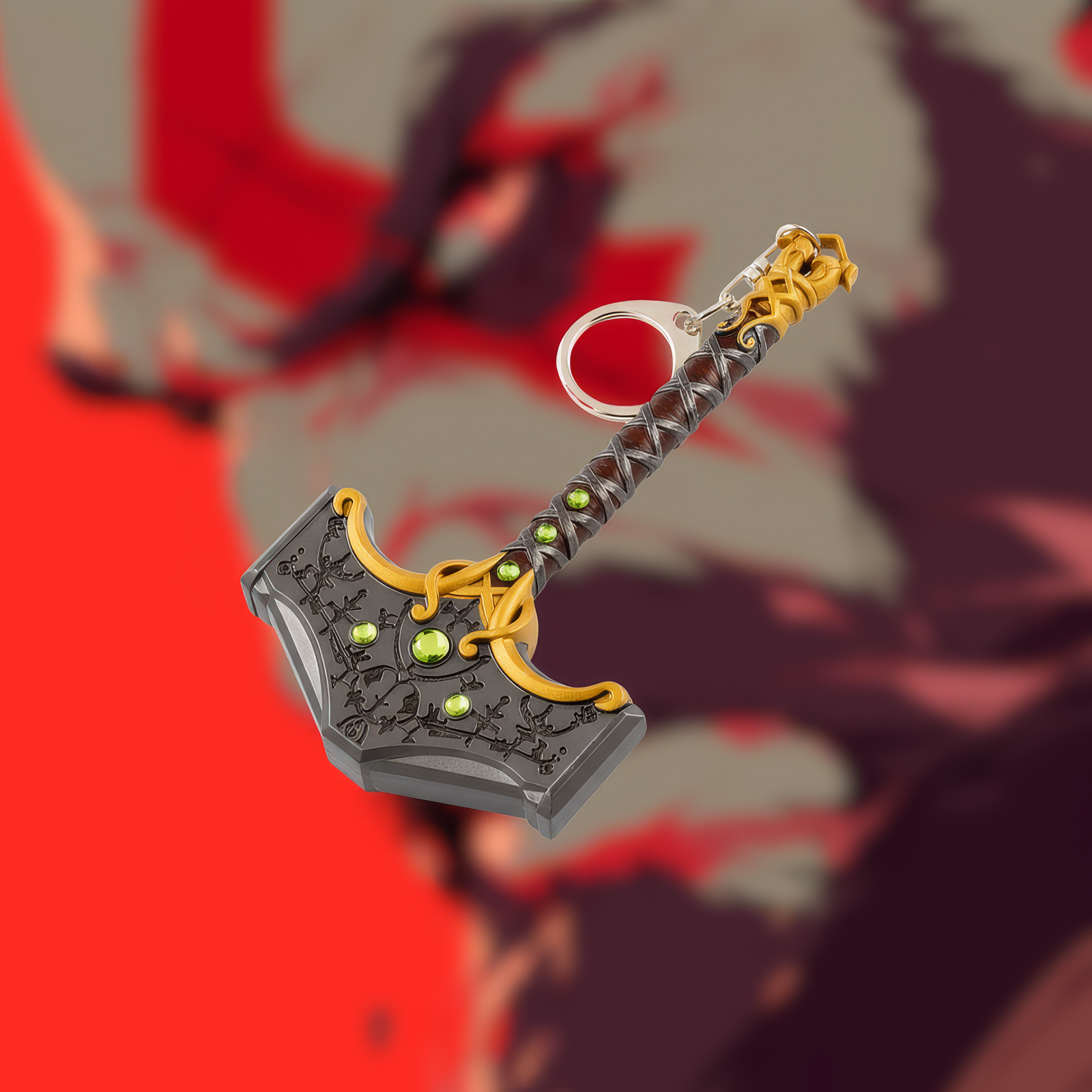 God of War Hammer Keychain