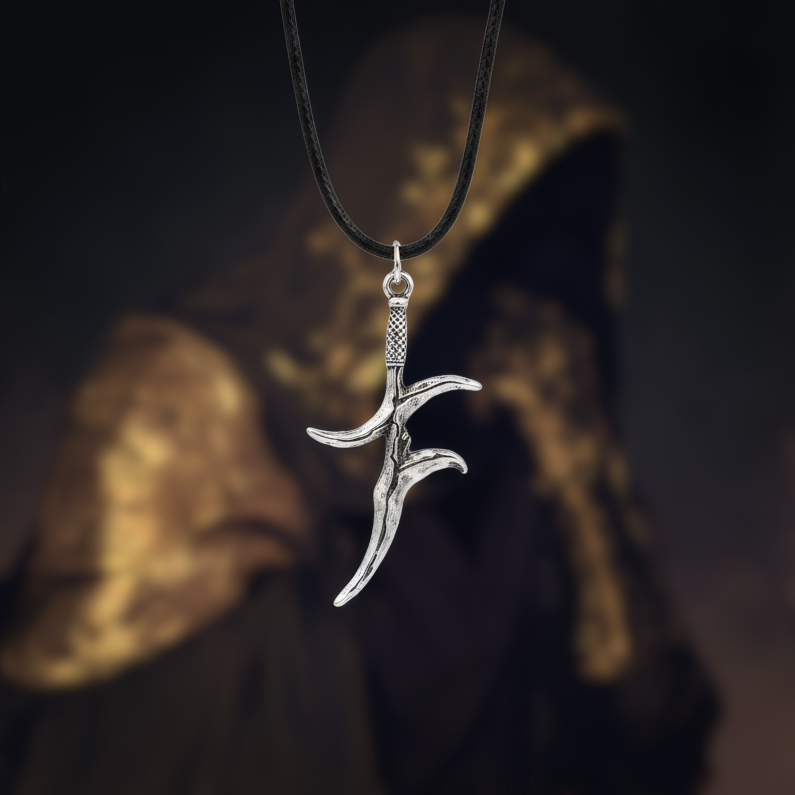 Alecto Black Knife Necklace
