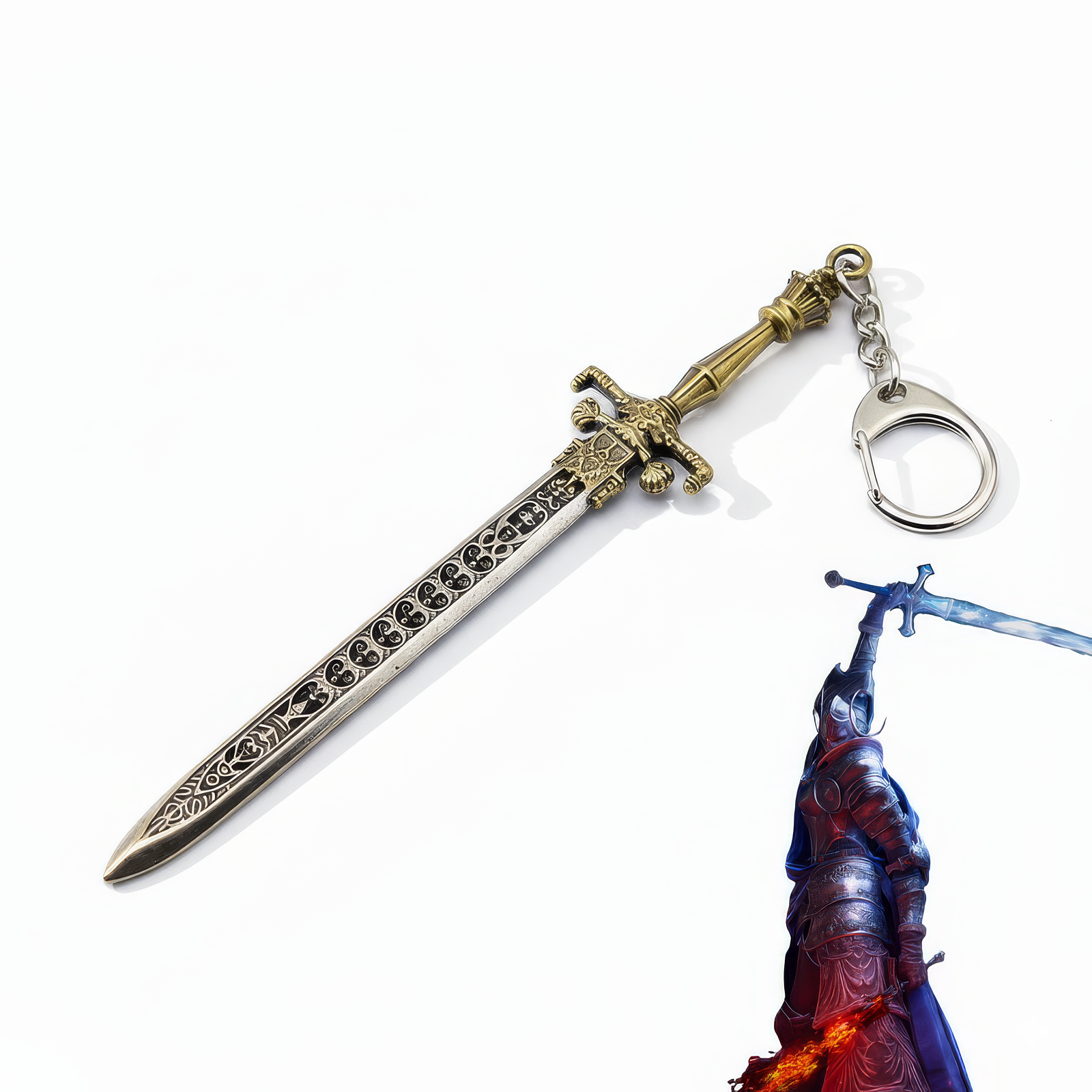 Night Flame Sword Keychain