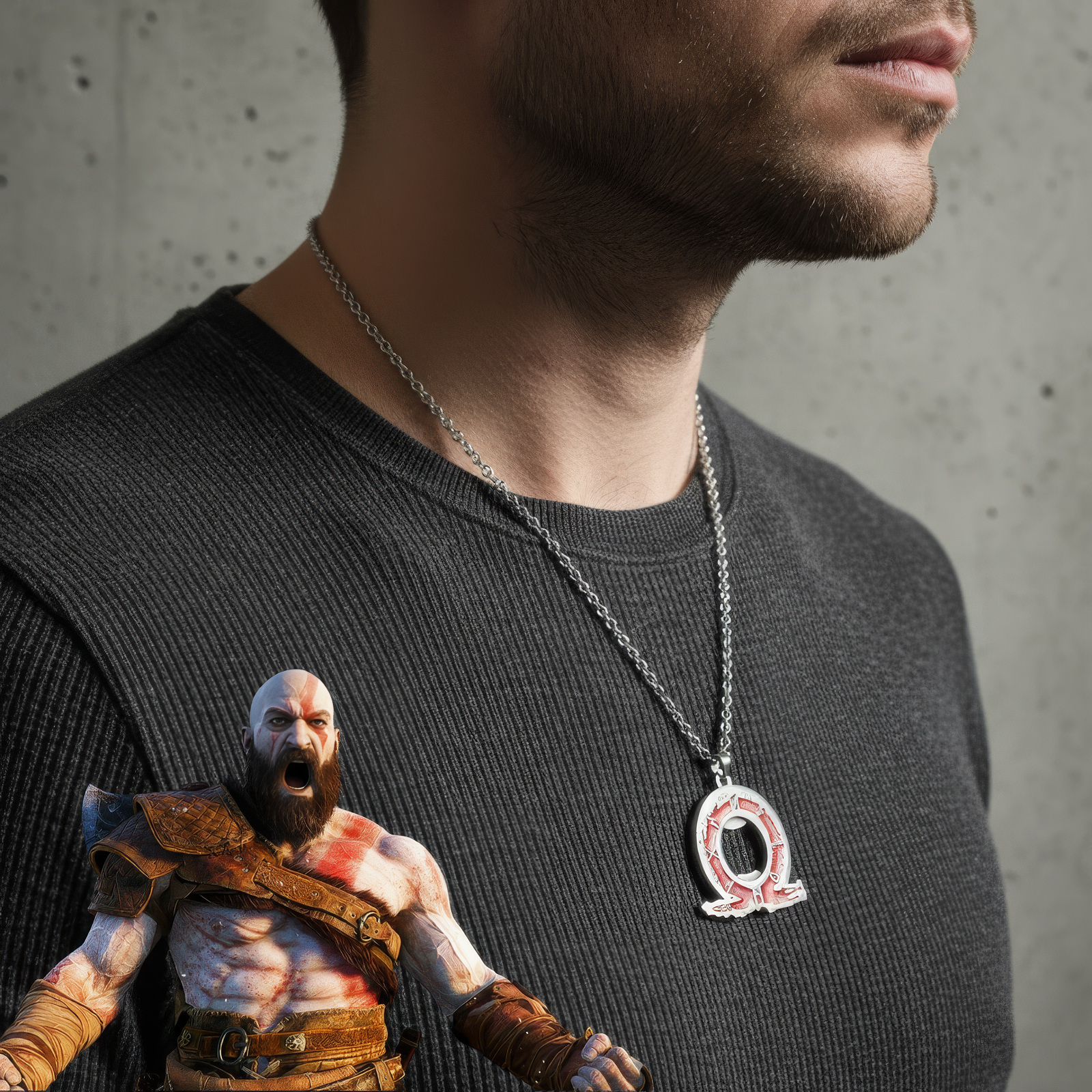 God of War Omega Necklace