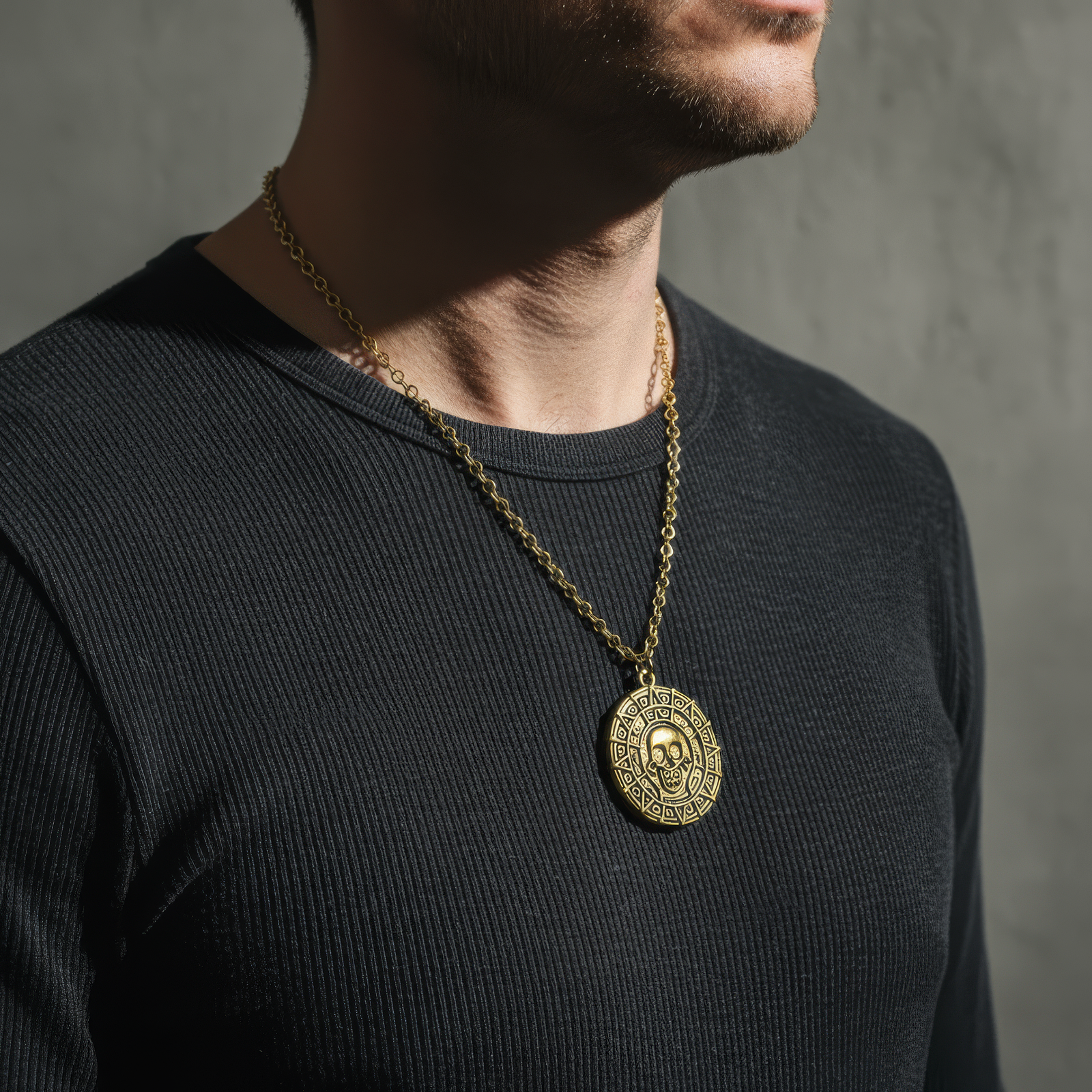 Aztec Coin Necklace