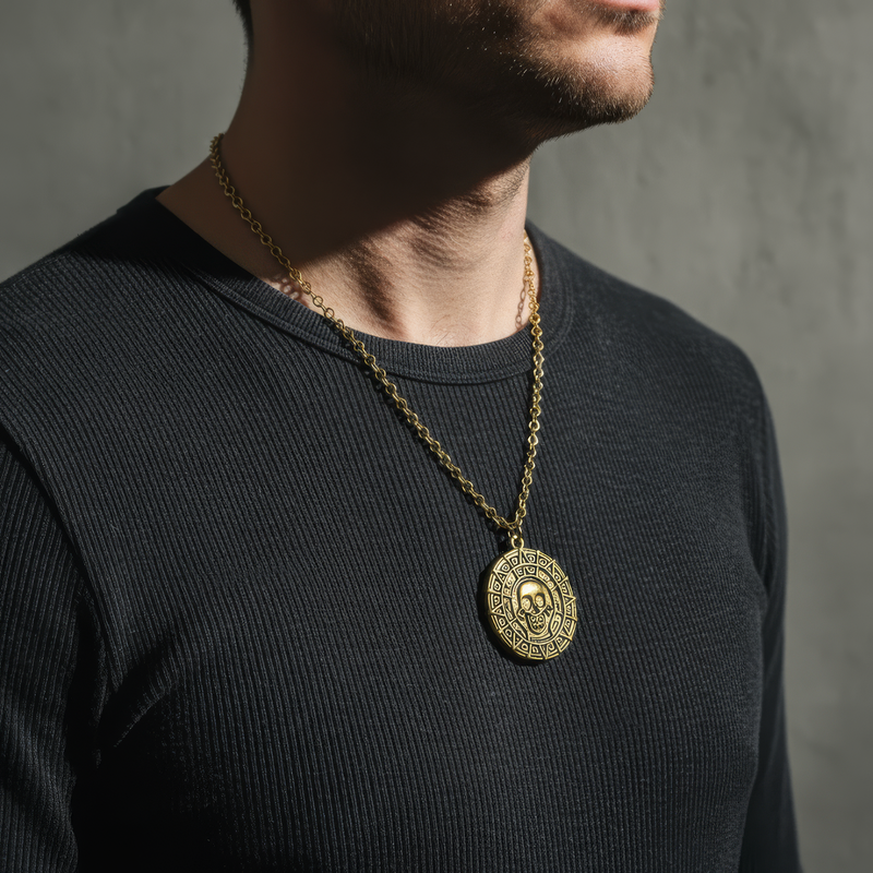 Aztec Coin Necklace 3