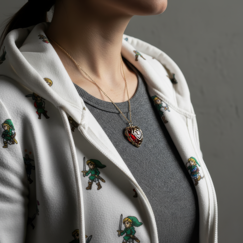 Zelda Heart Container Necklace 3