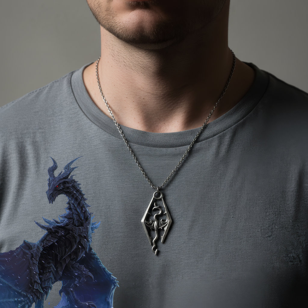 Skyrim Dragon Necklace