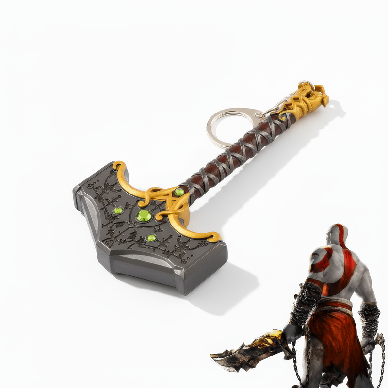 God of War Hammer Keychain 2
