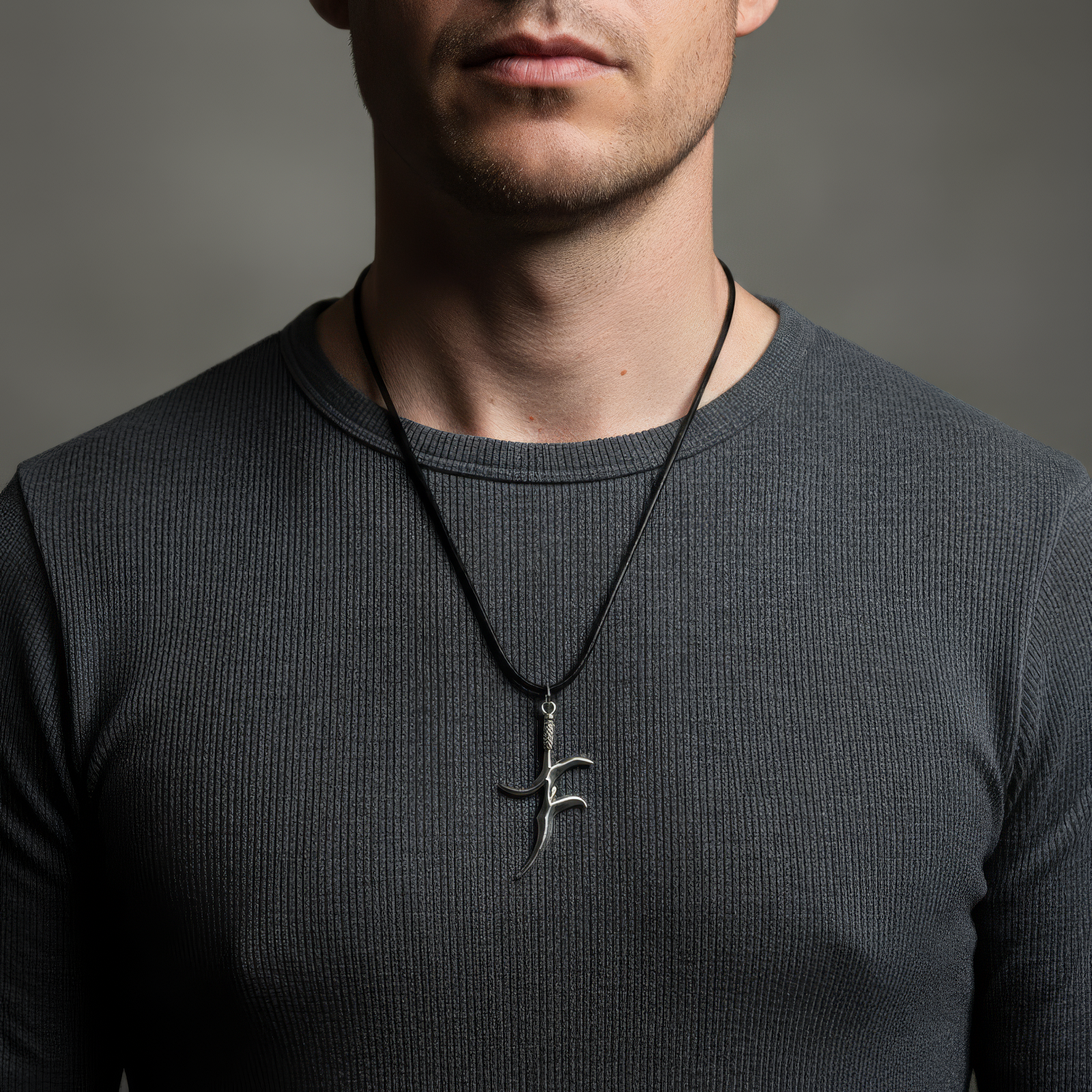 Alecto Black Knife Necklace