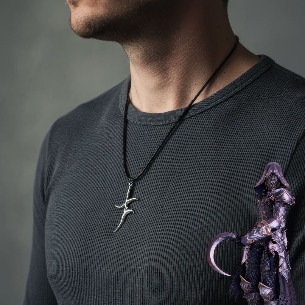 Alecto Black Knife Necklace