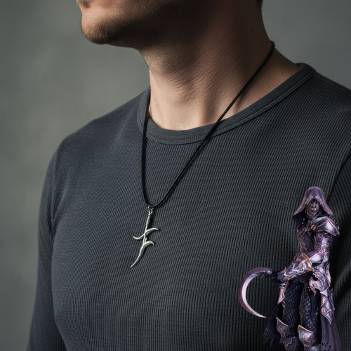 Alecto Black Knife Necklace