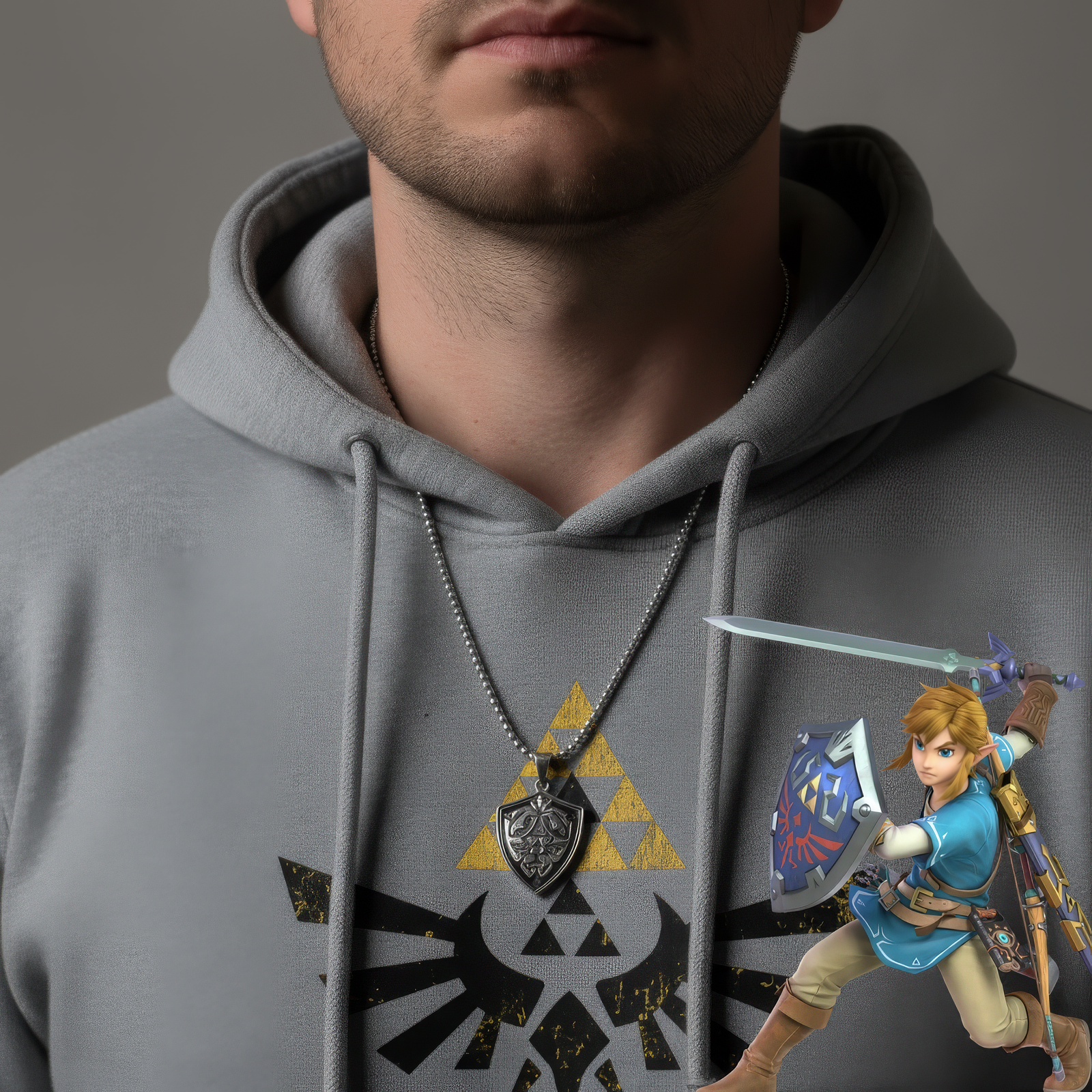 Link Hylian Shield Necklace